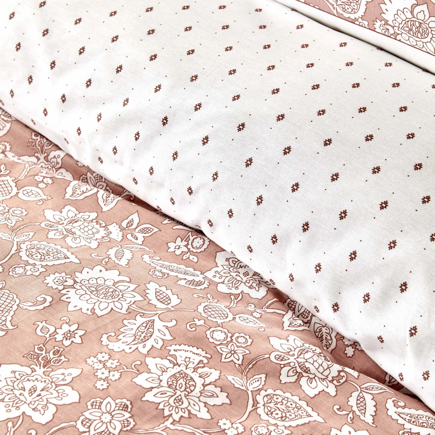 Karaca Home Celerina, dekbedovertrekset voor één persoon, 100% katoen, roze - Afbeelding 4